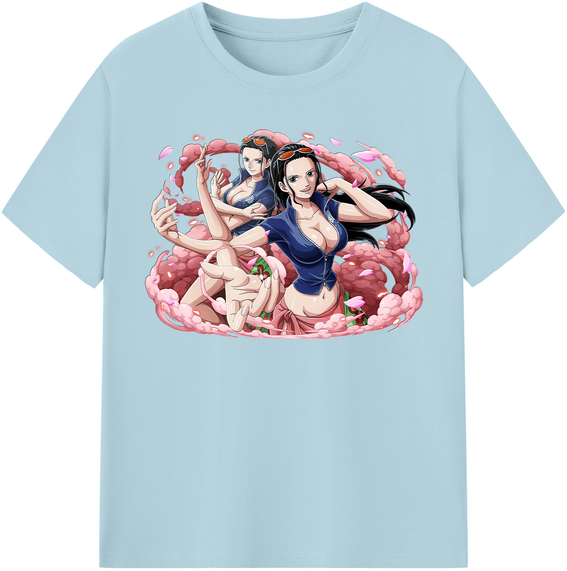 ワンピース ニコ・ロビン ONE PIECE Nico Robin 綿100％半袖Tシャツ（フロントプリント）